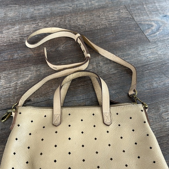Madewell mini Transport perforated Beige Leather Crossbody bag - Picture 6 of 16